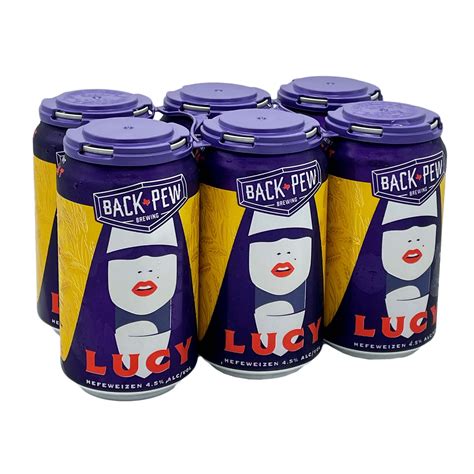 Back Pew Brewing Lucy Hefeweizen Craft Beer 6 pk Cans - Shop Beer at H-E-B