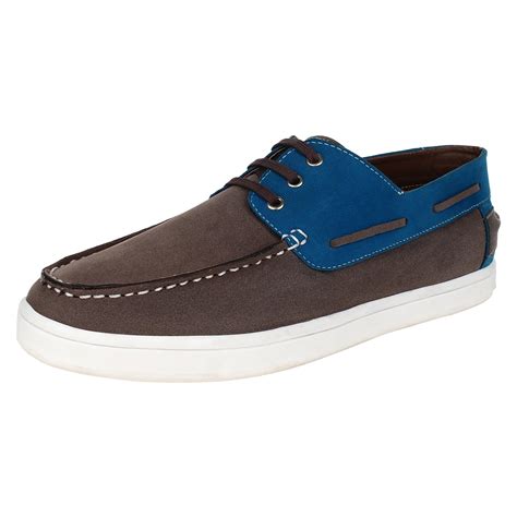 Buy Tufli Men's Leather Grey Boat Shoe -8UK at Amazon.in