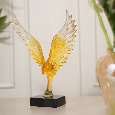 Mighty Bird Wings Showpiece - Amber – HOME 360