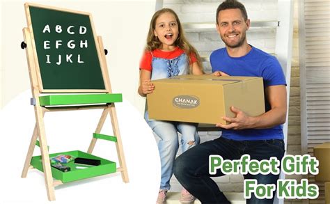 Aditi Toys 2-in-1 Wooden Easel Board for Kids – Magnetic Whiteboard ...