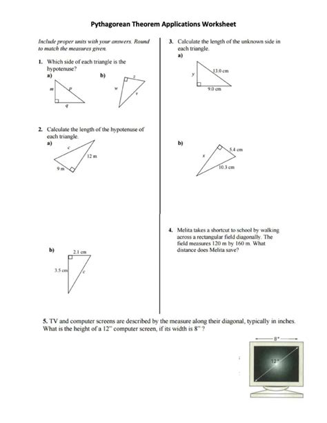 Image result for Pythagorean Theorem Classifying Pg 2.Pdf Answers