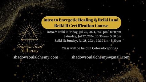 Intro to Energetic Healing & Reiki Level 1 &/or Reiki Level 2 ...