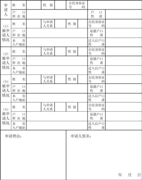 中籍儿童申请入户国籍认定申请表Word模板下载_编号qvrezonj_熊猫办公