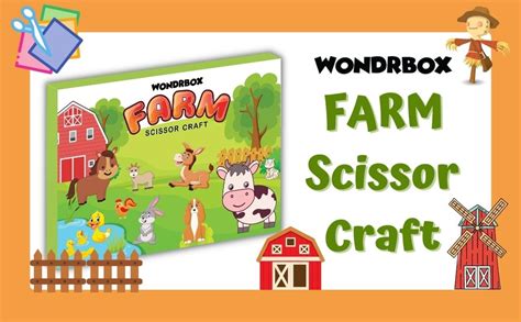 Buy WONDRBOX Scissor Craft Activity Kit for Girls and Boys Age 3 4 5 6 ...