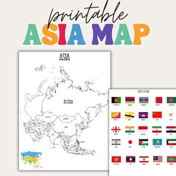 Image result for Asia Map Printable