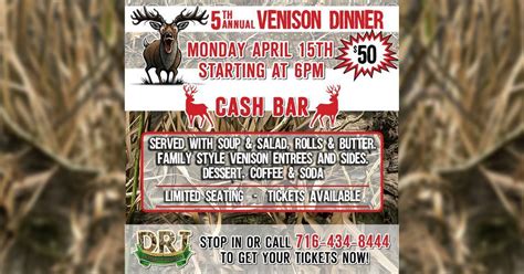 Davison Road Inn 5th Annual Venison Dinner??, 383 Davison Rd, Lockport ...