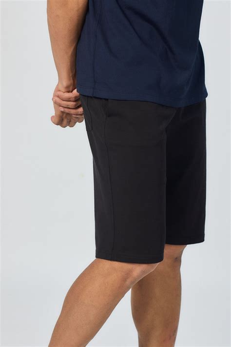 Buy Mens Shorts | The Pima Jersey Shorts Carbon Black