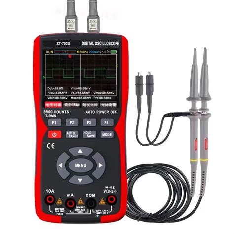 Zoyi: ZT-703S: 3-in-1 Handheld Digital Oscilloscope and Multimeter