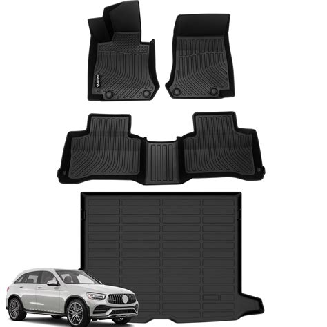 Car Floor Mats & Cargo Trunk Liners Custom Fit Mercedes Benz GLC 2016 ...