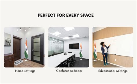 The Flag Company Cameroon Indoor Pole with 3x4.5 Ft Fabric Flag | 6 ...