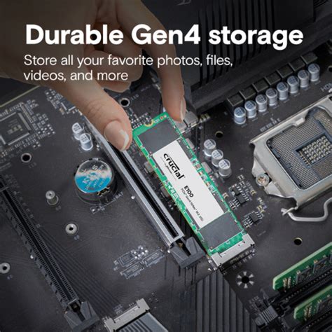 Crucial E100 1TB NVMe PCIe Gen4x4 SSD M.2 2280 (1-Cut) – acmetech.in