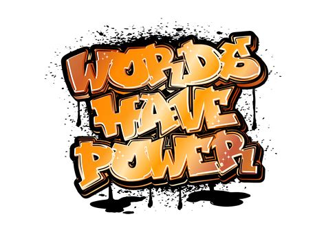 Words Have Power Graphic by Boy William · Creative Fabrica