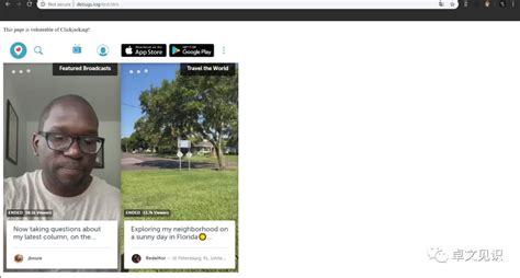 Clickjacking Example 的图像结果