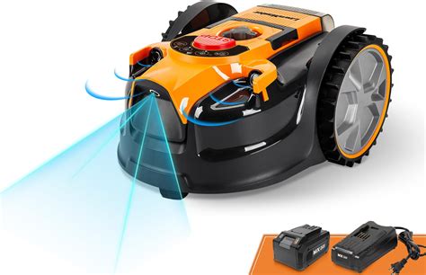 Amazon.com: Husqvarna 410iQ Automower Robotic Mower, 0.5 Acre Mowing Capacity, Wire Free Robot Lawn Mower with Charging Station, RS1 EPOS Reference Station and Replacement Blades, 970727401 : Tools