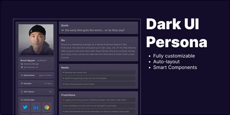 Dark UI Persona | Figma