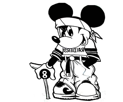 Gangster Mickey Mouse Drawing | Free download on ClipArtMag
