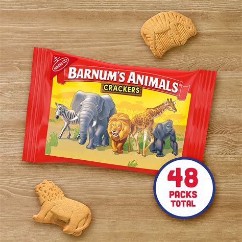Snapklik.com : Barnums Original Animal Crackers, 48 Snack Packs