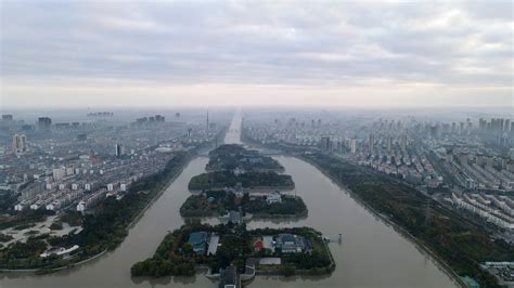 航拍：扬州市江都 水利枢纽风景区美如画_扬州网