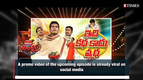 Hyper Aadi is back to Jabardasth; gives host Anasuya Bharadwaj a ...