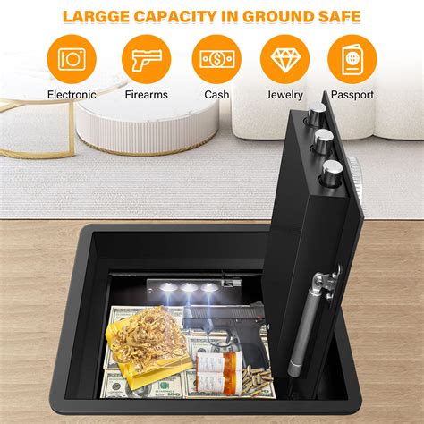 Floor Safes for Home Fire and Waterproof, Heavy Duty In Ground Safe ...