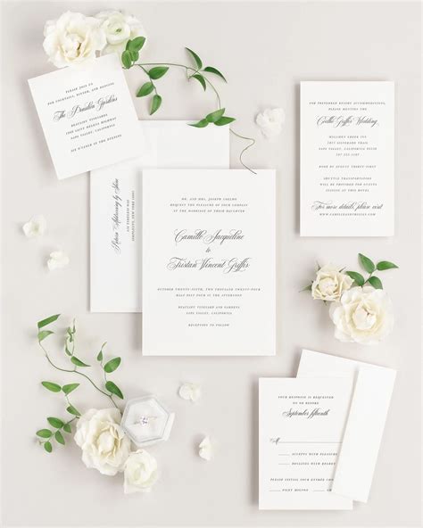 Classic Invitations with Script | Shine Wedding Invitations