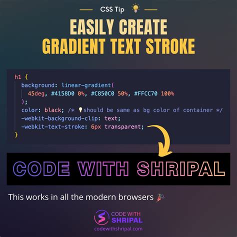 Create Text Stroke Gradient Using Html And Css – ZOBZQD