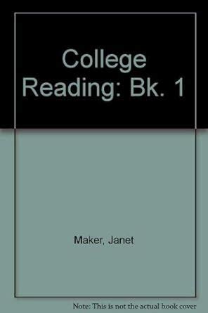 Buy College Reading, Book 1: Bk. 1 Book Online at Low Prices in India ...