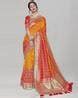 Buy Orange Sarees for Women by SATRANI Online | Ajio.com