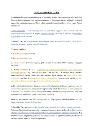 Immunodeficiency diseases - body defence mechanisms) and leads to ...