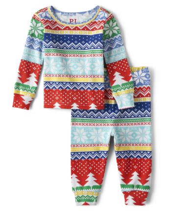 Baby And Toddler Matching Family Christmas Long Sleeve Fairisle Snug ...