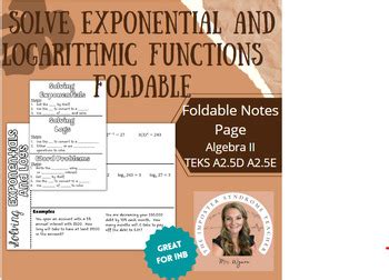 Solving Exponential and Logarithmic Functions 的图像结果
