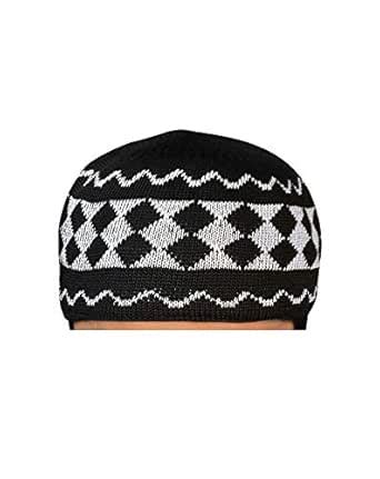 ran Brand New Mens Islamic Prayer Cap Muslim Topi Skull Hat Kufi Style ...