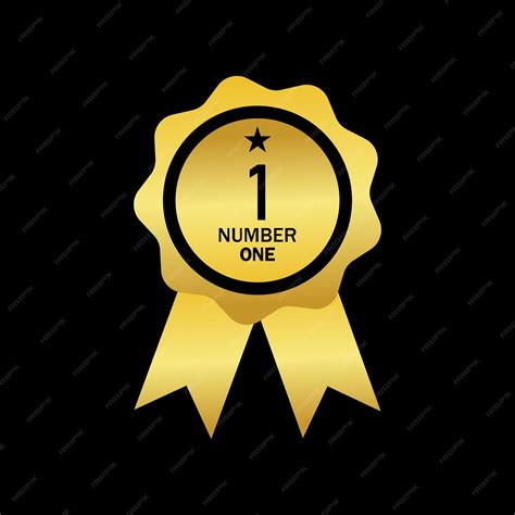 Premium Vector | Free vector number one or 1 sign celebration template ...