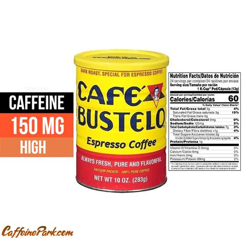 Cafe Bustelo Coffee Caffeine Content: How Much is in a Cup?