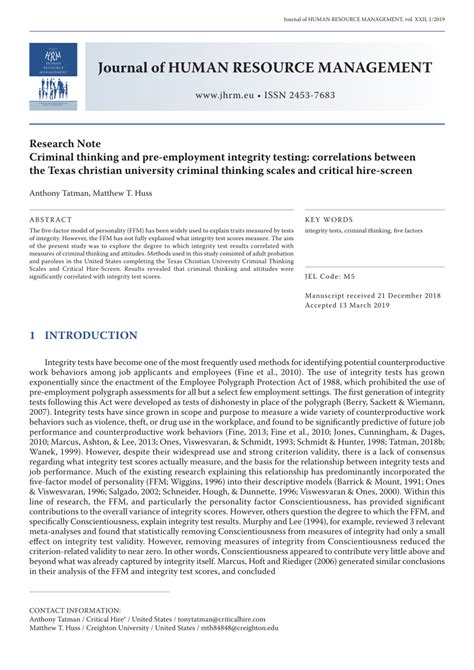 Employment Integrity Testing 的图像结果