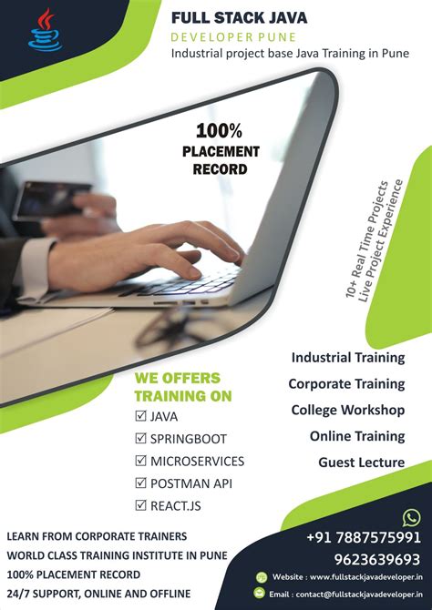 Image result for Java Full-Stack Developer Teaching Class Add Poster