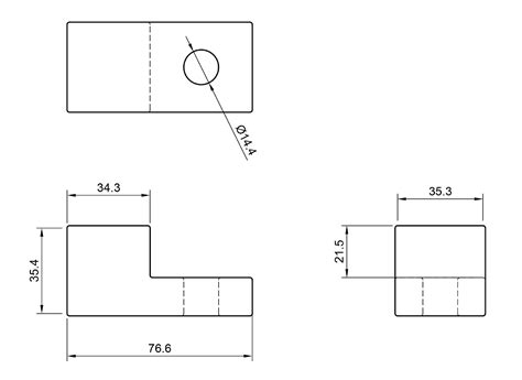 Third Angle Projection Drawing Views 的图像结果