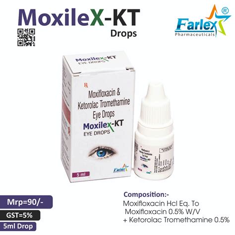 MOXILEX-KT | Moxifloxacin HCl eq. to Moxifloxacin ketorolac ...