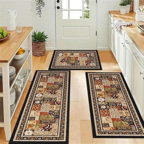 VELUZA 3 Pcs Kitchen Mat Anti-Slip waterabsorb Soft Diatomite Mat ...