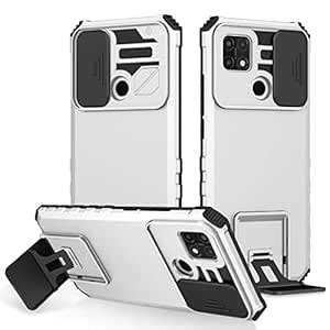 Oppo A15 Case, EabHulie Dual Layer TPU PC Stand Case with Sliding ...
