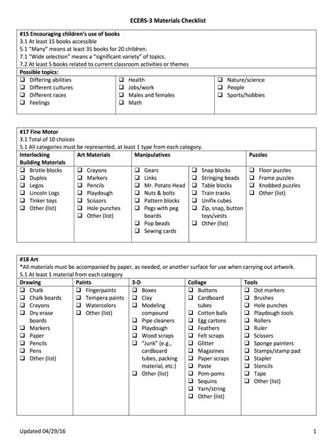 2016-2026 Form KY ECERS-3 - Blank Fillable Template | Fill Out, Print ...