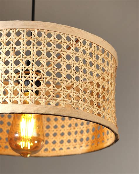Rustic Rattan Pendant Light for Balcony and Hall – Habere India