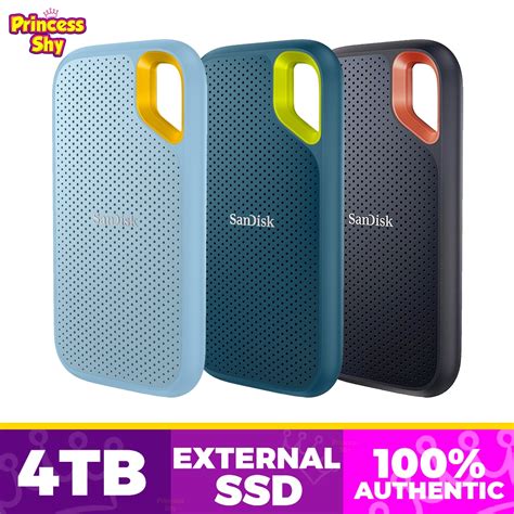 SanDisk 4TB Extreme Portable SSD V2 USB-C 3.2 Gen 2 SDSSDE61-4T00 ...