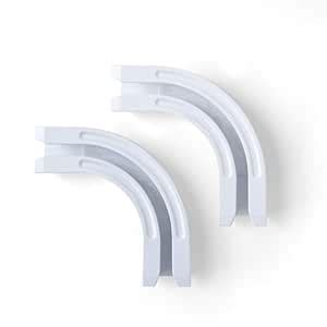 Buy MaKefeile 90° Curved Connectors for Track Curtains Ceiling Mount ...