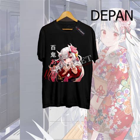 Jual Baju Kaos Tshirt Anime Hololive Nakiri Ayame 05 Vtuber - Baju ...