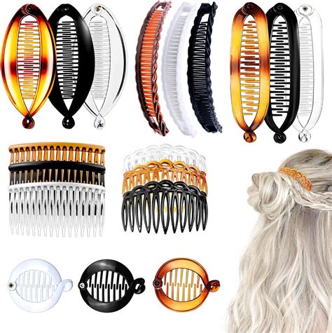 Amazon.com : 18 Pieces Banana Hair Clips Classic Hair Comb Banana Clips ...