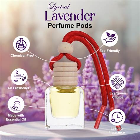 Allextreme Hanging Car Perfume Pods Diffuser Scent - Lyrical Lavender ...
