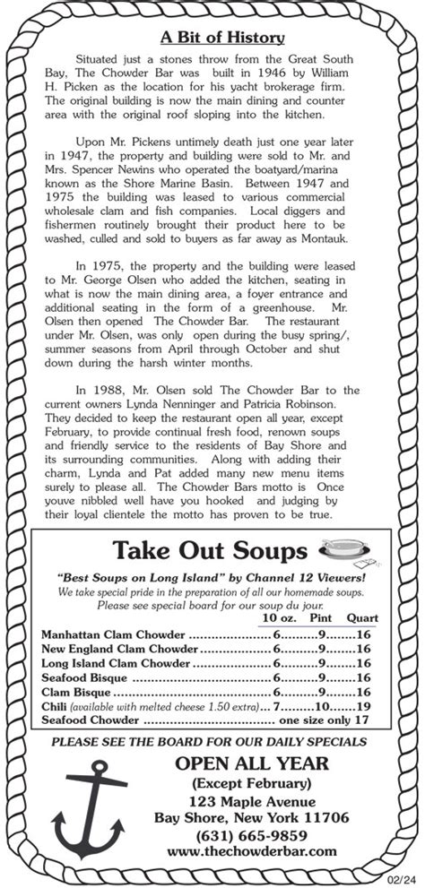 Image result for Chowder Service