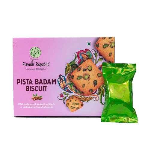 The Flavour Republic Premium Pista Badam Biscuits 900Gm (Pack of 3 ...