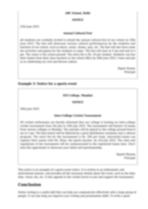 Image result for Notice Writing for Class 12